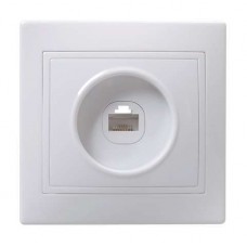 Розетка телеф. 1-м СП КВАРТА крем. IP20 РТ10-ККм ИЭК ETK10-K33-DM