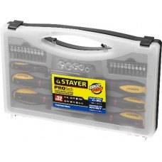 Набор отверток с битами и торцевыми головками, STAYER, PROFESSIONAL, 25134-H18_z01