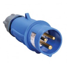 Вилка кабельная 16А 2P+PE 220В IP44 MAGNUM ССИ-013 ИЭК PSN01-016-3