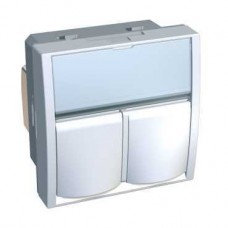 Розетка комп. 2-м СП RJ45 Altira CAT 5E неэкран. SchE ALB45325N