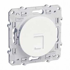 Механизм розетки 1-м СП RJ45 Odace 5 UTP белый SchE S52R471
