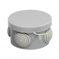 Коробка распаячная КМР-040-038 наруж. с крышкой 65х40 АБС 4 входа IP54 сер. EKF plc-kmr-040-038