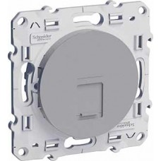 Механизм розетки компьютерной 1-м RJ45 Odace алюм. SchE S53R471