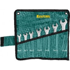 Набор ключей гаечных рожковых, KRAFTOOL, 27033-H7