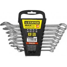 Набор ключей гаечных комбинированных, STAYER, MASTER, 27085-H8