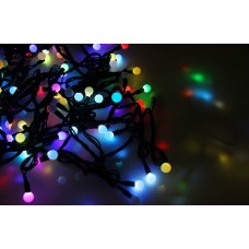 Электрогирлянда "LED ШАРИКИ" 10мх1.75см 100LED 30Вт 220В IP44 RGB NEON-NIGHT 303-509-2