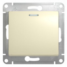 Механизм переключателя 1-кл. СП GLOSSA с подсветкой беж. SchE GSL000263