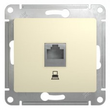 Механизм розетки компьютерной 1-м СП RJ45 GLOSSA беж. SchE GSL000281K