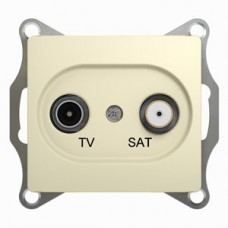 Механизм розетки TV-SAT 1-м СП GLOSSA 1DB беж. SchE GSL000297