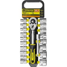 Набор торцовых головок, STAYER, STANDARD, 27750-H20
