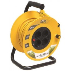 Удлинитель на катушке 4х20м УК20 с термозащитой 2х0.75 "Garden" ИЭК WKP23-06-04-20