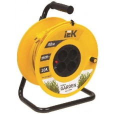 Удлинитель на катушке 4х40м УК40 с термозащитой 2х1.0 "Garden" ИЭК WKP23-10-04-40