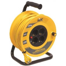 Удлинитель на катушке 4х30м УК30 с термозащитой 3х1.0 "Industrial" ИЭК WKP14-10-04-30