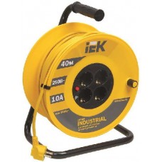 Удлинитель на катушке 4х40м УК40 с термозащитой 3х1.0 "Industrial" ИЭК WKP14-10-04-40