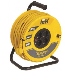 Удлинитель на катушке 4х50м УК50 с термозащитой 3х1.5 "Industrial" ИЭК WKP15-16-04-50