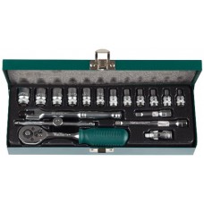Набор торцовых головок 1/4", KRAFTOOL, PRO, 27890-H18_z01