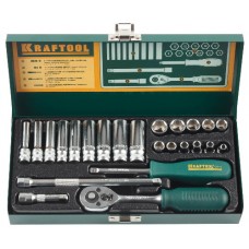 Набор торцовых головок 1/4", KRAFTOOL, INDUSTRIE, 27890-H24_z01