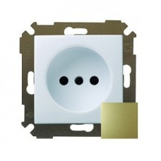 Механизм розетки 1-м СП Simon34 без заземления бронза 34431-036