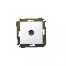 Механизм розетки СП TV Simon34 одиноч. белый 34475-030