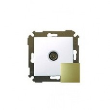Механизм розетки СП TV Simon34 одиноч. бронза 34475-036