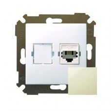 Механизм розетки телефонный СП RJ-11 Simon34 слоновая кость 34480-031