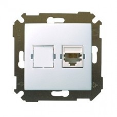 Механизм розетки компьютерной СП RJ-45 Simon34 белый 34598-030