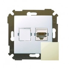 Механизм розетки компьютерной СП RJ-45 Simon34 слоновая кость 34598-031