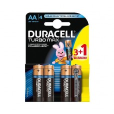 Элемент питания LR MX 1500/LR6 TURBO MAX промо 3+1 (блист. 4шт) Duracell