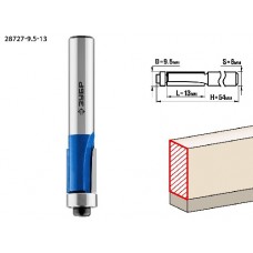 фреза кромочная с нижним подшипником, ЗУБР, ПРОФЕССИОНАЛ, 28727-9.5-13