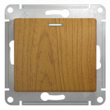 Механизм переключателя 1-кл. СП GLOSSA с подсветкой дер. дуб SchE GSL000563