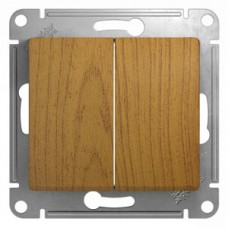 Механизм переключателя 2-кл. СП GLOSSA дер. дуб SchE GSL000565