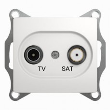 Механизм розетки TV-SAT 1-м СП GLOSSA 1DB белый SchE GSL000197