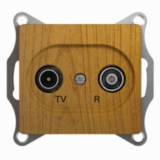 Механизм розетки TV-R 2-м СП оконечн. 1DB GLOSSA дер. дуб SchE GSL000594