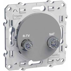 Механизм розетки СП R-TV/SAT оконечн. Odace алюм. SchE S53R455
