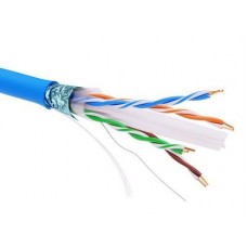 Кабель информационный экранированый F/UTP 4х2 кат.6 LSZH син. ДКС RN6FULS3BL
