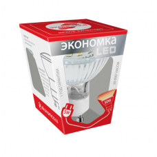 Лампа светодиодная LED 5Вт GU10 3000К Экономка Космос Eco_LED5wGU10C30