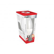 Лампа светодиодная LED Свеча 5Вт E14 230В 3000К Экономка Космос Eco_LED5wCNE1430