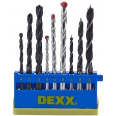 Комбинированный набор сверл, 9 предметов, DEXX, 2970-H9_z01