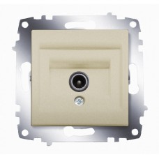 Розетка Cosmo без потерь TV с экранированием титаниум ABB 619-011400-274