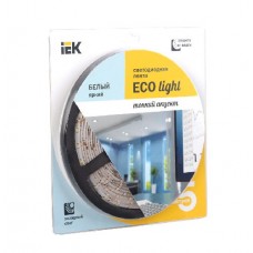 Лента светодиодная ECO LED LSR-3528W60-4.8-IP65-12V (уп.5м) белый ИЭК LSR1-2-060-65-1-05