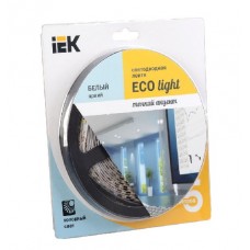 Лента светодиодная ECO LED LSR-3528W120-9.6-IP20-12V (уп.5м) белый ИЭК LSR1-2-120-20-1-05