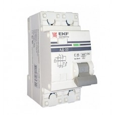 Дифавтомат 1п+N 2мод. C 32А 30мА тип AC 3кА АД-32 PROxima ЭКФ DA32-32-30-pro