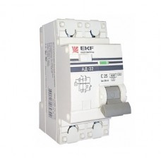 Дифавтомат 1п+N 2мод. C 40А 30мА тип AC 3кА АД-32 PROxima ЭКФ DA32-40-30-pro