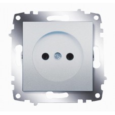 Розетка Cosmo без заземления алюм. ABB 619-011000-215