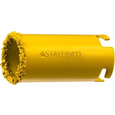 Кольцевая коронка с карбид-вольфрамовой крошкой, STAYER, PROFESSIONAL, 33345-33