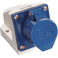 Розетка наружной установки 32А 2P+PЕ 220В IP44 ССИ-123 ИЭК PSR11-032-3
