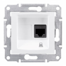 Механизм розетки компьютерной 1-м СП RJ45 Sedna белый SchE SDN4300121