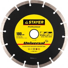Круг отрезной алмазный для УШМ, STAYER, PROFESSIONAL, 3660-180_z01