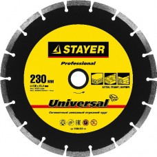 Круг отрезной алмазный для УШМ, STAYER, PROFESSIONAL, 3660-230_z01