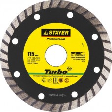 Круг отрезной алмазный для УШМ, STAYER, PROFESSIONAL, 3662-115_z01